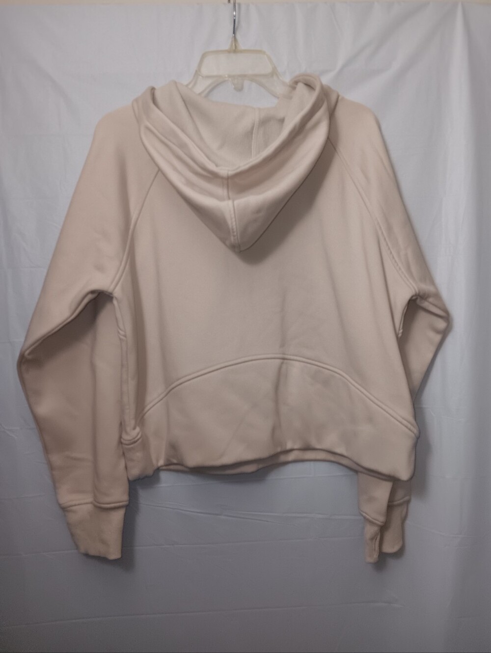 LASLULU QUARTER- ZIP FLEECE INTERIOR THUMB- HOLE HOODED SWEATSHIRT - Picture 8 of 10